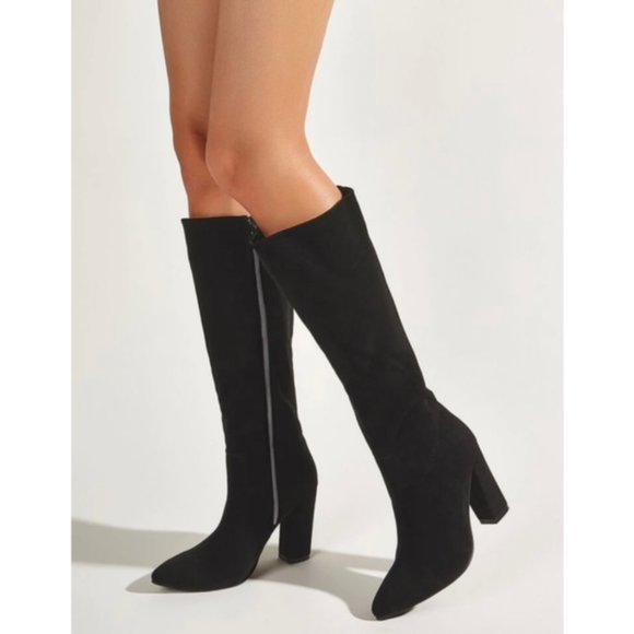 Pointed Toe Knee High Boots - Picture 5 of 5
